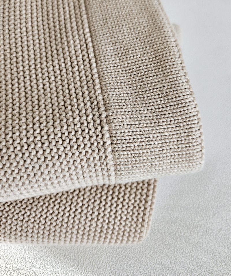 Couverture bébé en coton bio BOHEME - BEIGE – Image 2