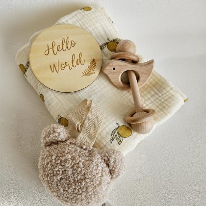 Coffret-cadeau de naissance WELCOME