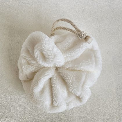 Fleur de douche en bambou BLOOM - BLANC