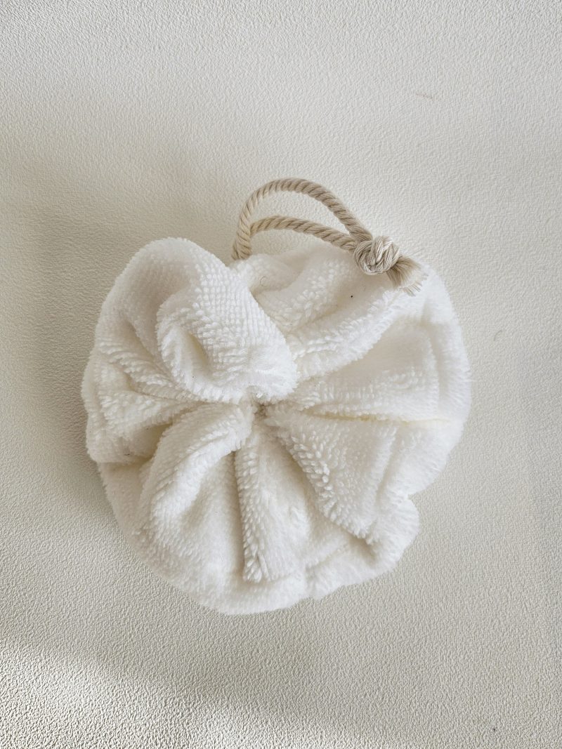Fleur de douche en bambou BLOOM - BLANC
