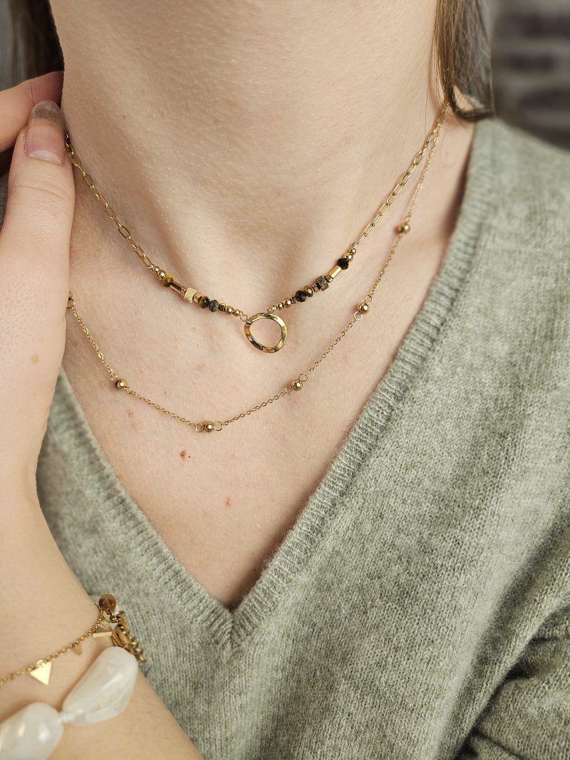Collier perles et pendentif MARINE – Image 4