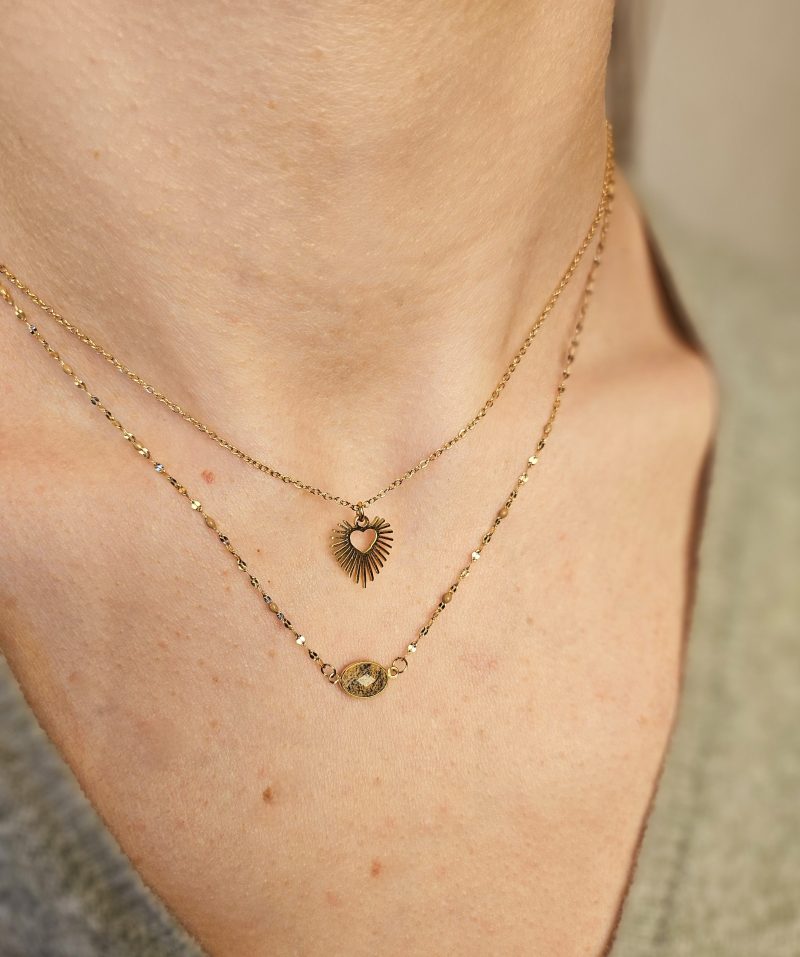 Collier avec pendentif cœur SHANY – Image 5