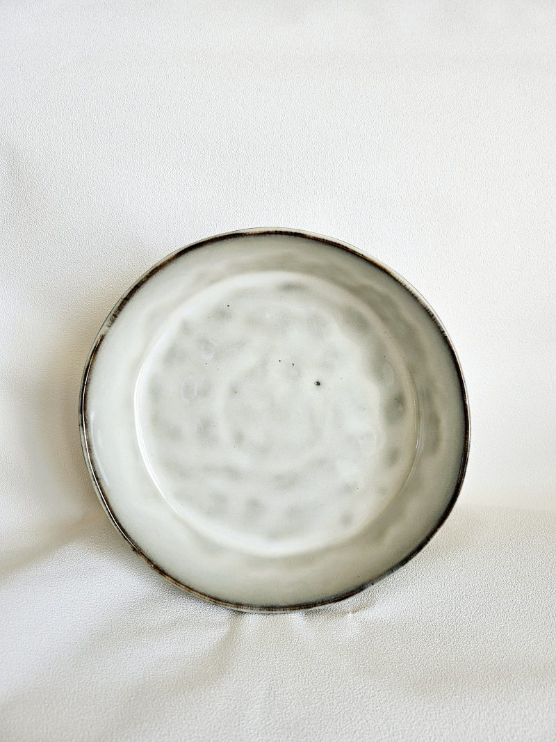 Assiette creuse en grès BORAL - BEIGE CLAIR – Image 3