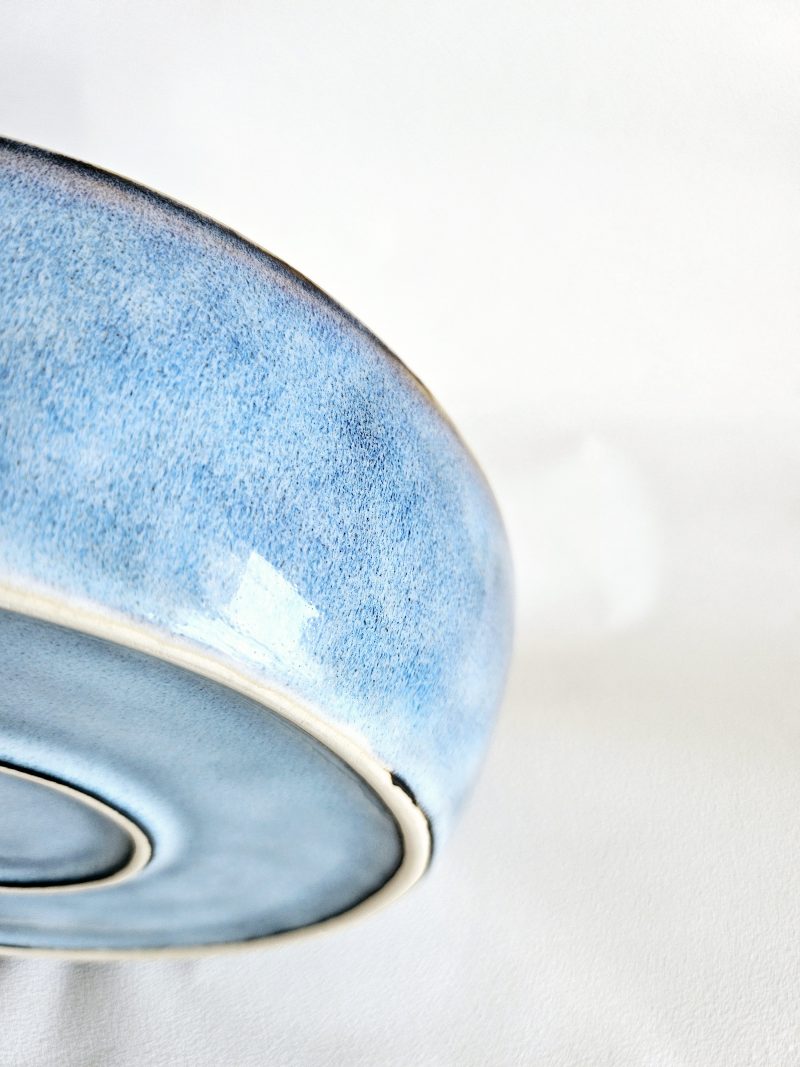 Assiette creuse en grès ARONAL - BLEU CIEL – Image 2