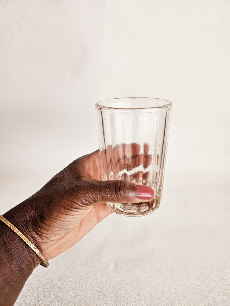 Gobelet en verre recyclé 20 CL - REED TRANSPARENT – Image 4