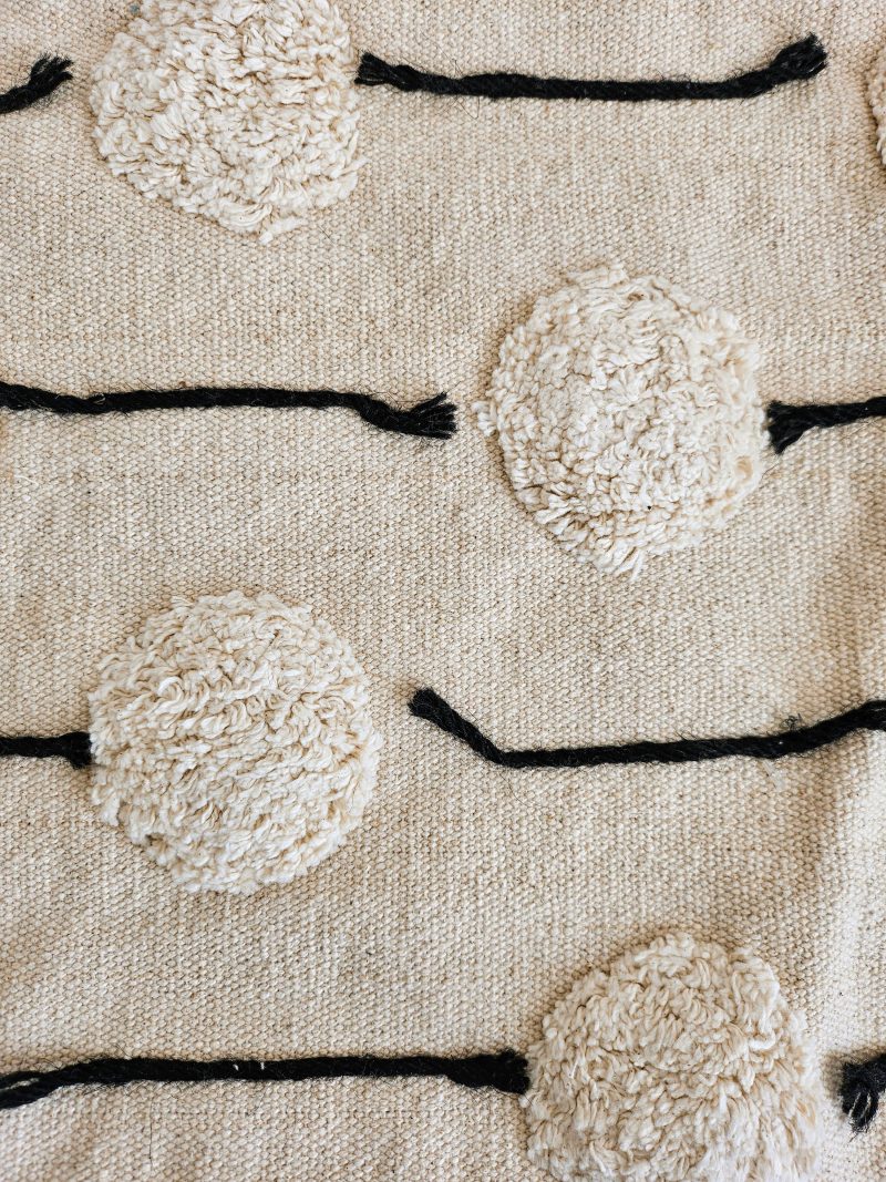 Housse de coussin tuftée en coton DOGON -Ecru – Image 2