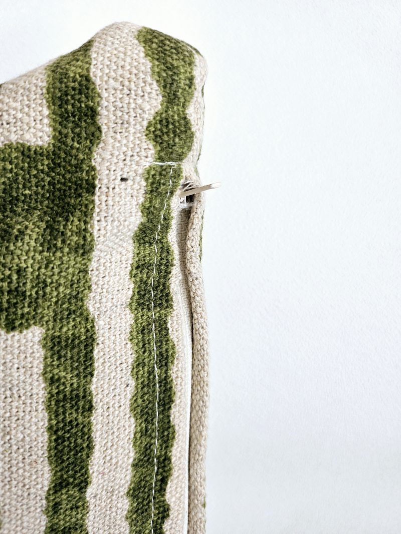 Housse de coussin carrée en coton ROY -VERT OLIVE – Image 3