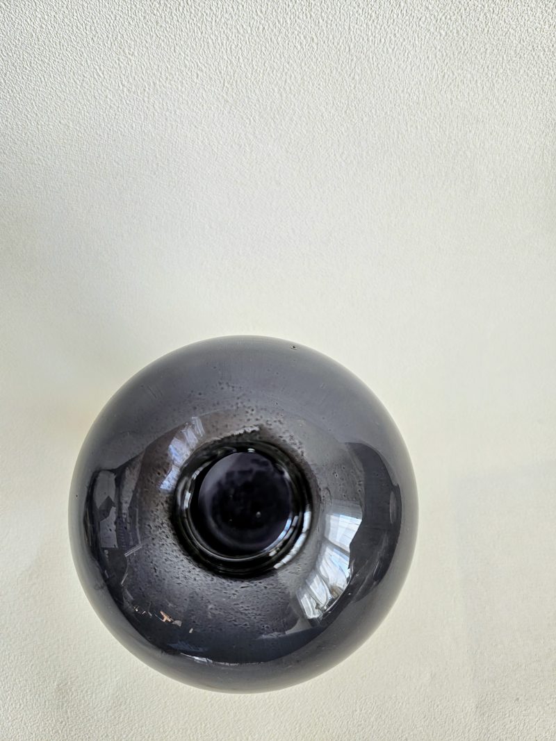 Petit vase en verre teinté BLOW - gris fumé – Image 2