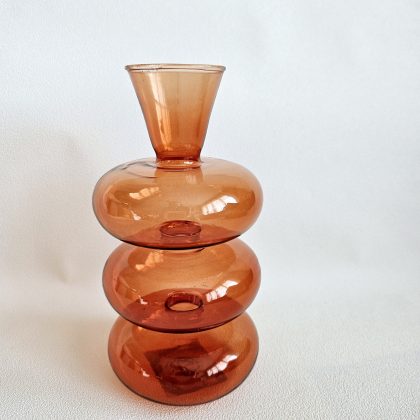 Petit vase en verre teinté GLASS - AMBRE
