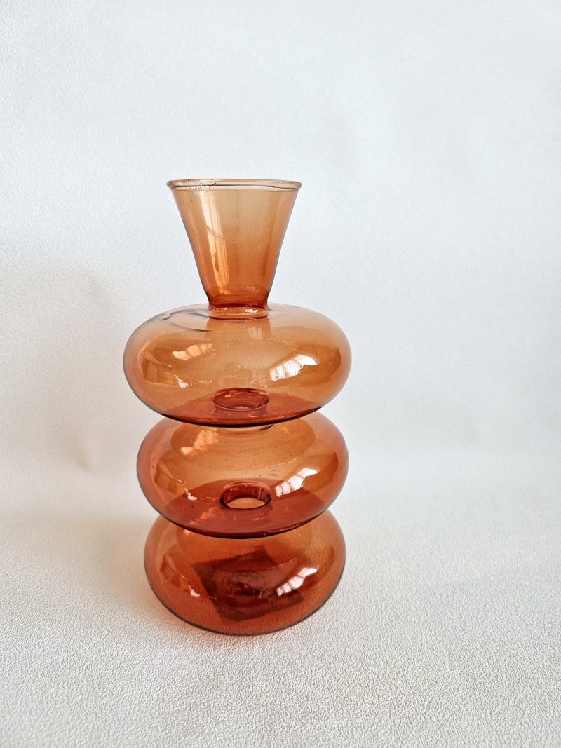 Petit vase en verre teinté GLASS - AMBRE