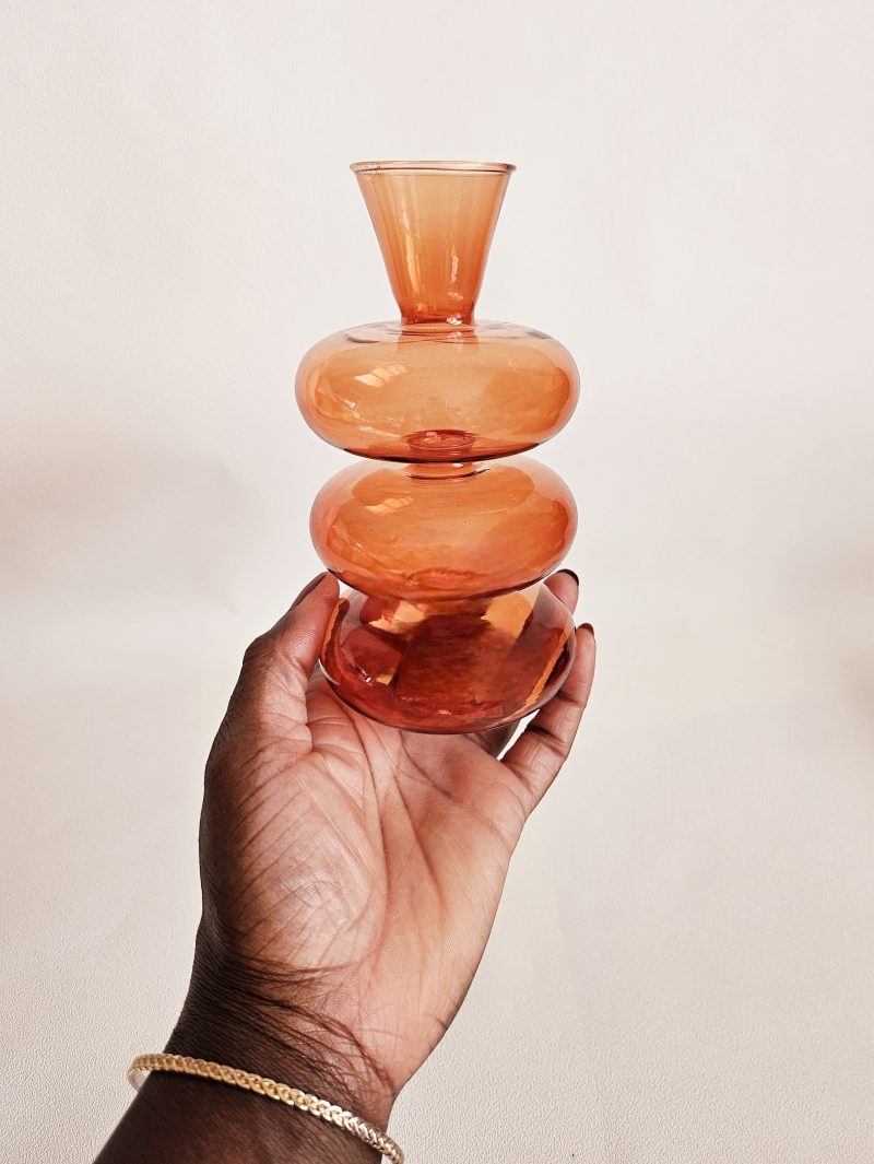 Petit vase en verre teinté GLASS - AMBRE – Image 4