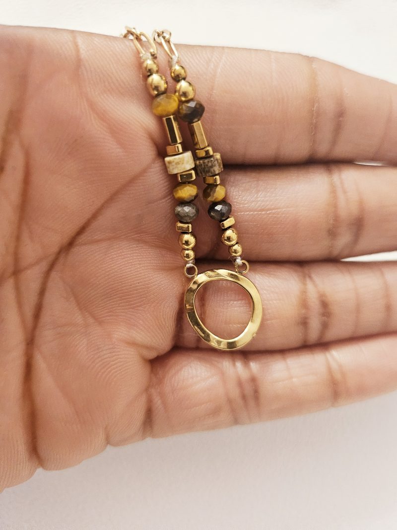 Collier perles et pendentif MARINE – Image 3