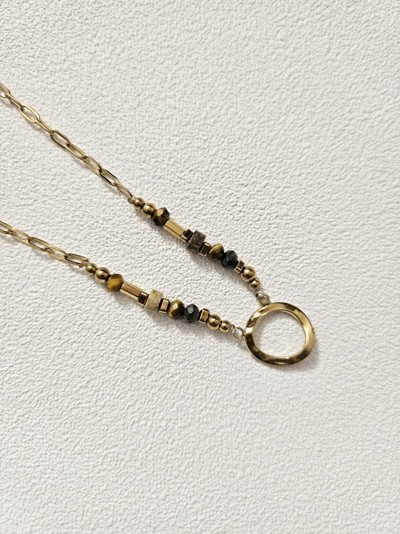 Collier perles et pendentif MARINE – Image 2