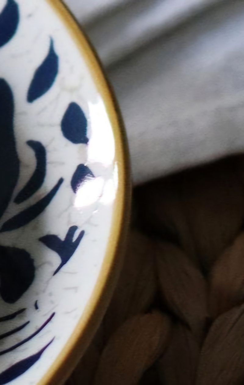 Grande assiette plate en grès Heraclée - BLEU – Image 2