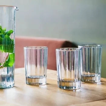 Gobelet en verre recyclé 20 CL - REED TRANSPARENT