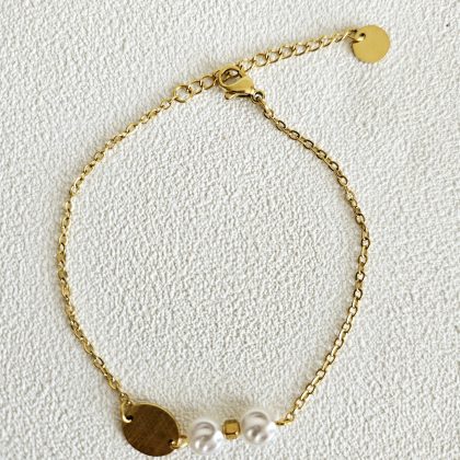 Bracelet fin avec perles MINA