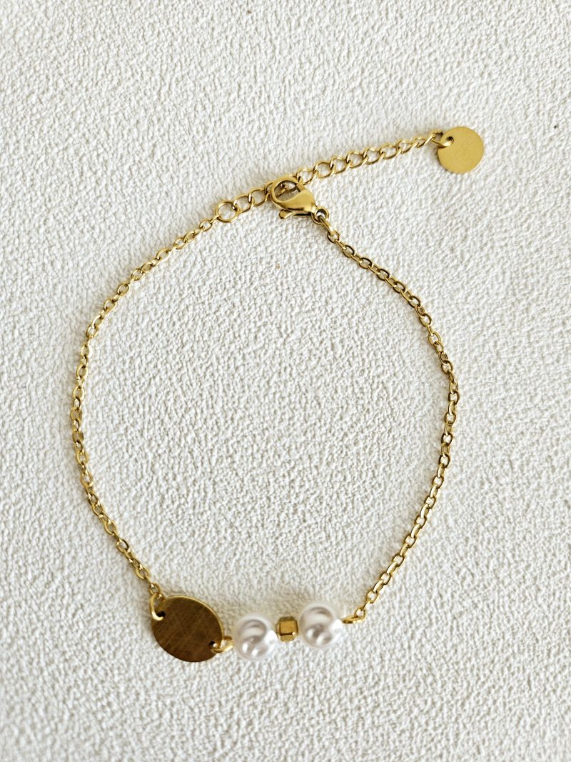 Bracelet fin avec perles MINA