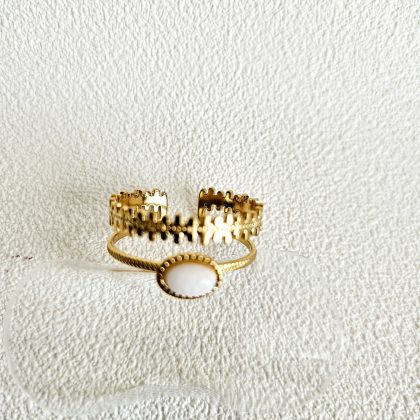 Bague avec perle CROWN