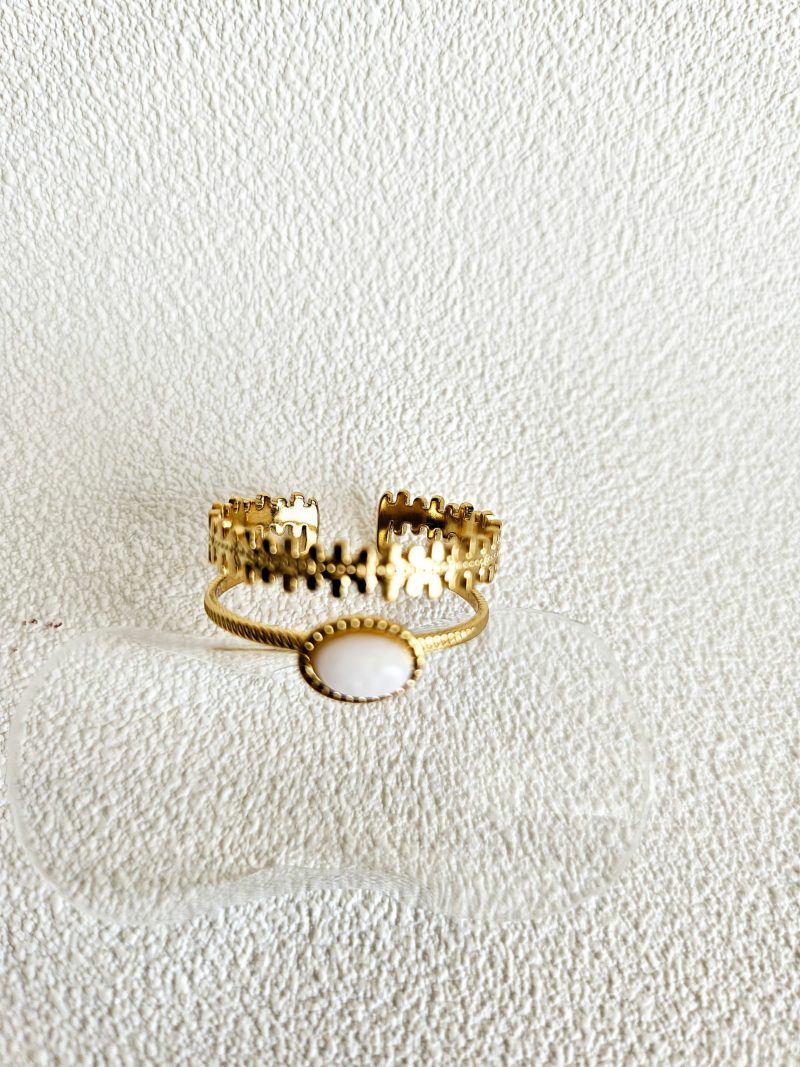 Bague avec perle CROWN