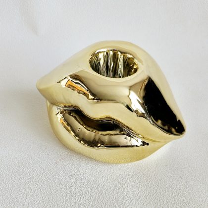 Bougeoir en céramique LIPS
