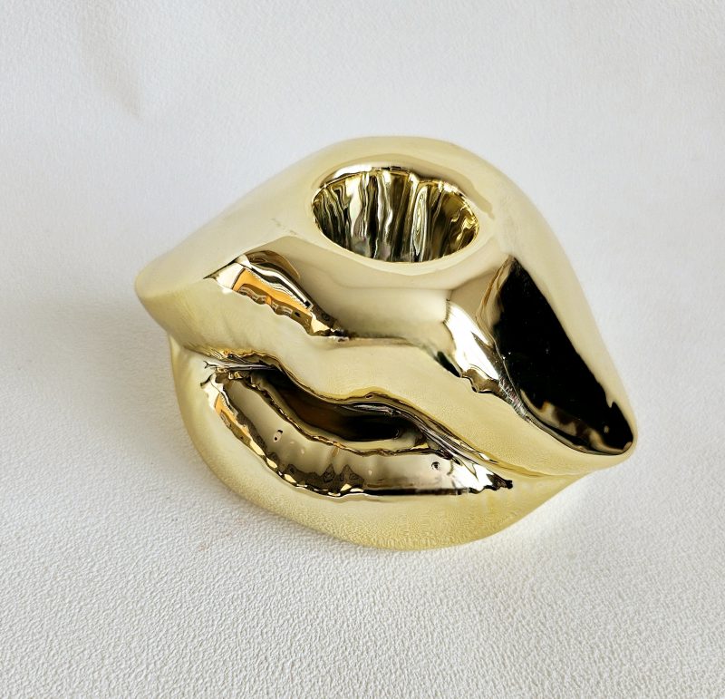 Bougeoir en céramique LIPS