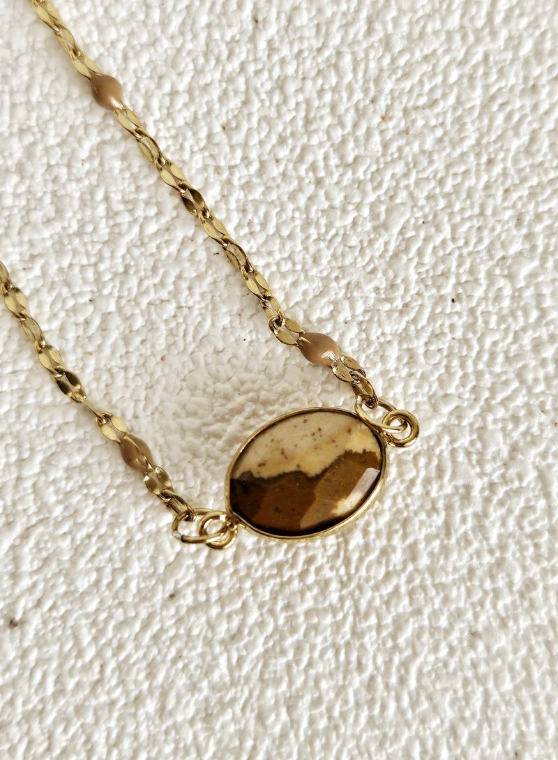 Collier avec pierre naturelle NOELYNN - JASPE – Image 4