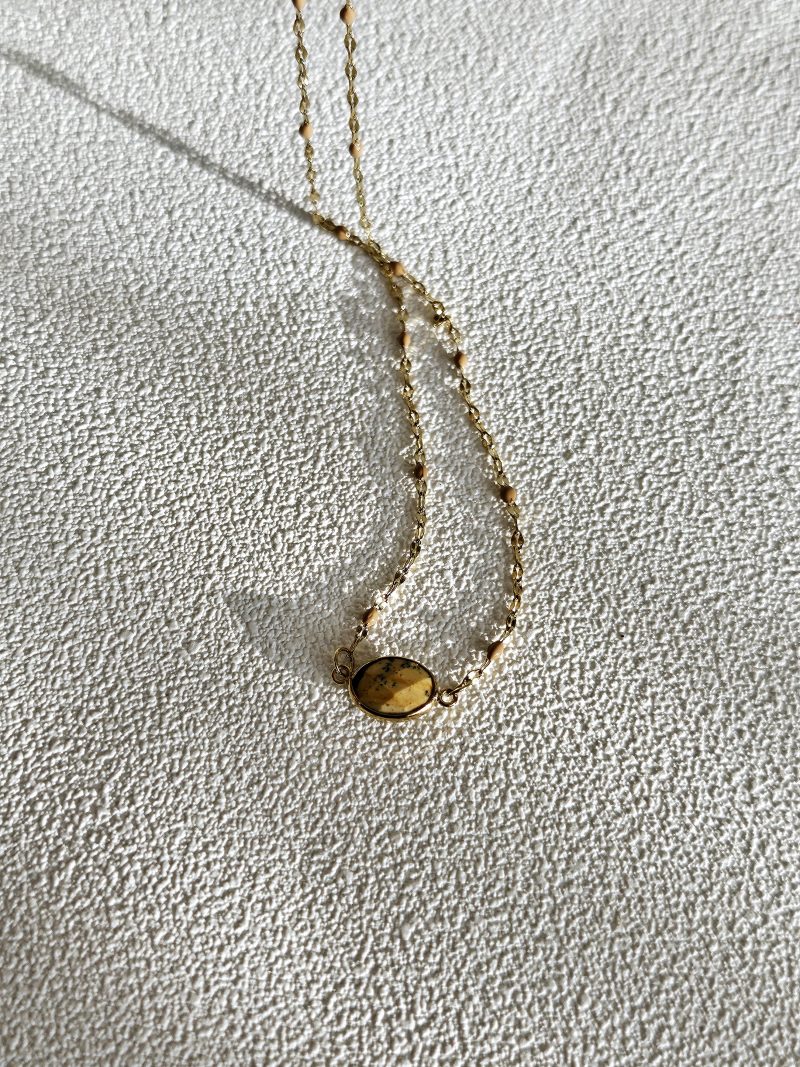 Collier avec pierre naturelle NOELYNN - JASPE – Image 3