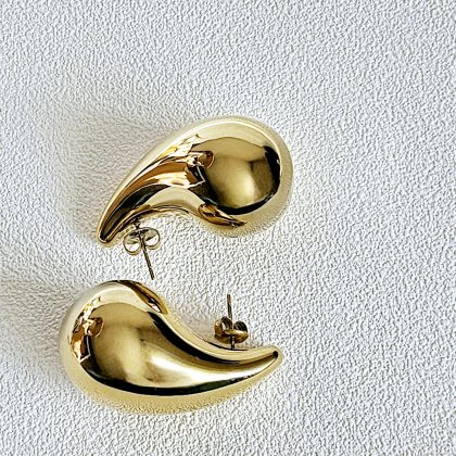 Boucles d'oreilles goutte bombée ISAE