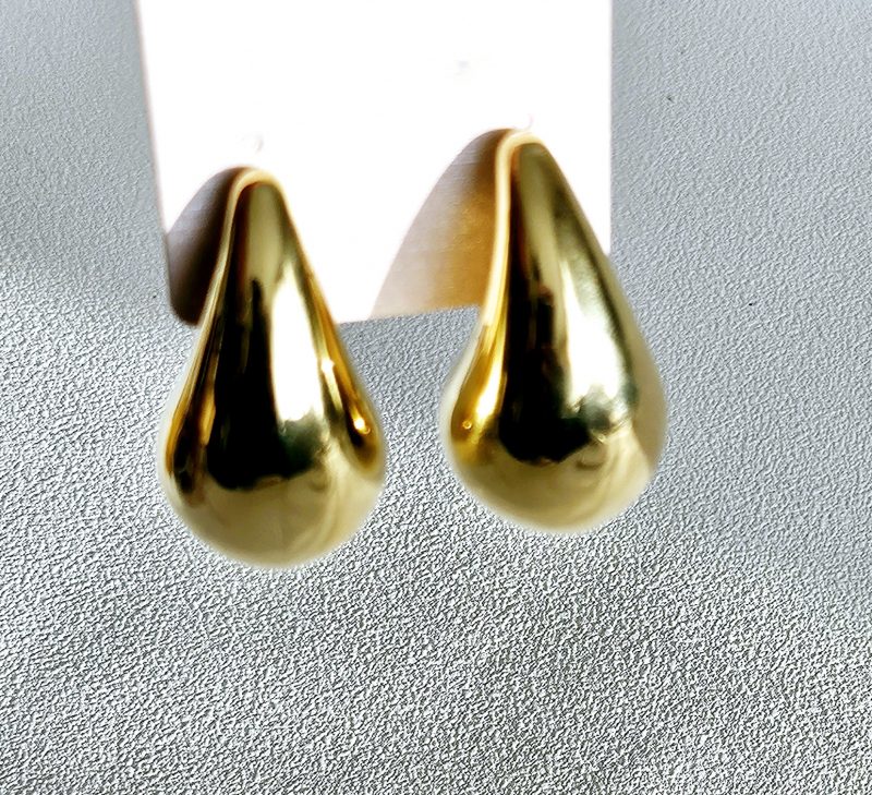 Boucles d'oreilles goutte bombée ISAE – Image 2