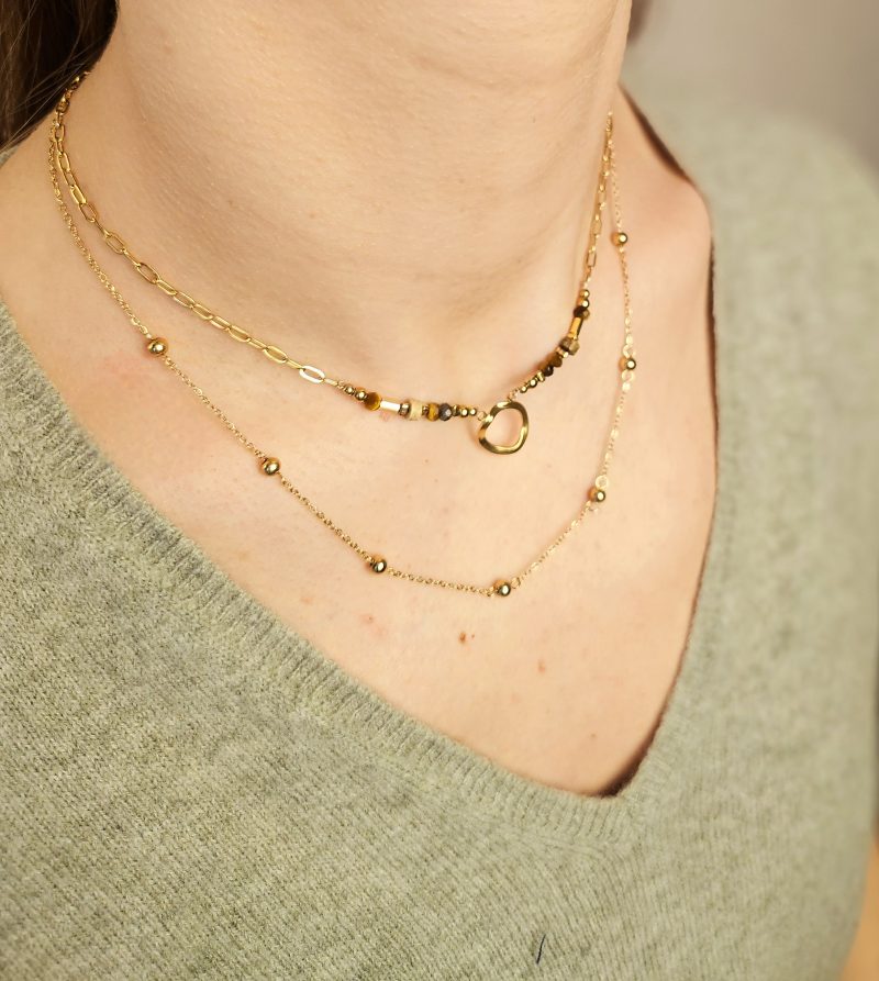 Collier minimaliste à perles LEA – Image 4