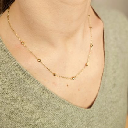 Collier minimaliste à perles LEA