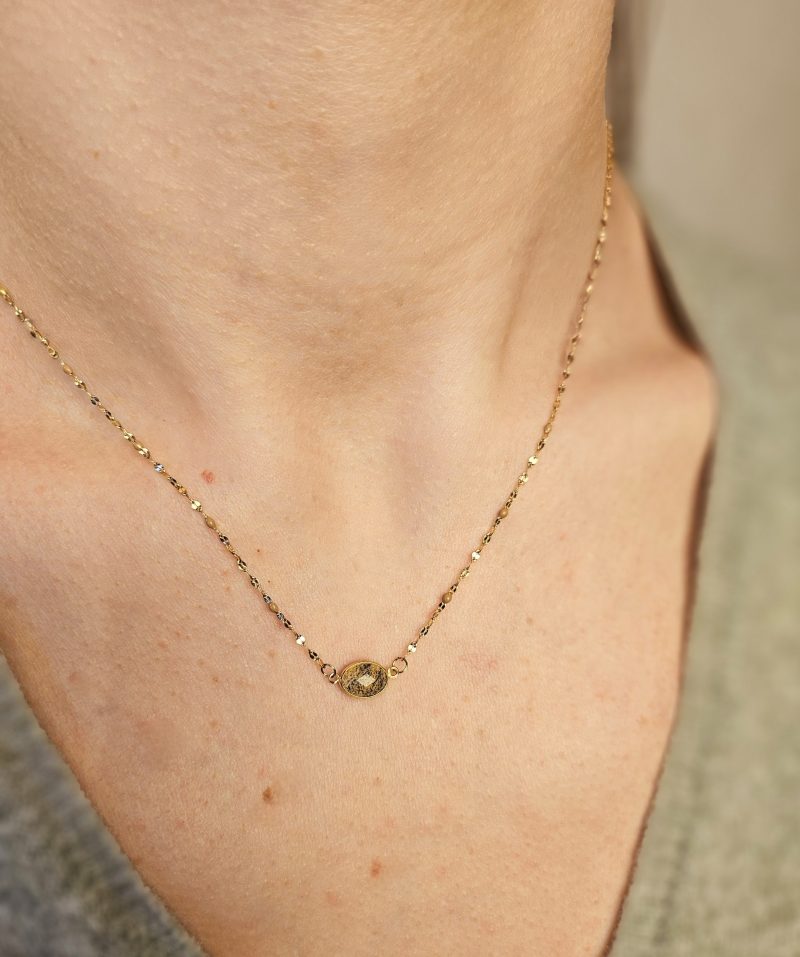 Collier avec pierre naturelle NOELYNN - JASPE
