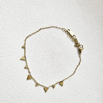 Bracelet avec mini pendentifs triangles EMMA