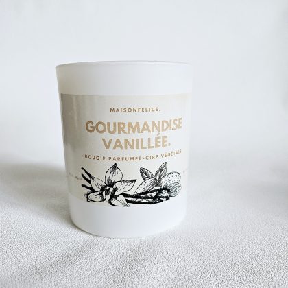 Bougie parfumée rechargeable GOURMANDISE VANILLéE