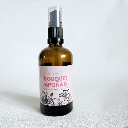 Brume d'intérieur parfumée rechargeable BOUQUET JAPONAIS