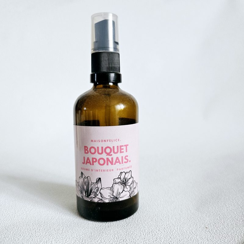 Brume d'intérieur parfumée rechargeable BOUQUET JAPONAIS