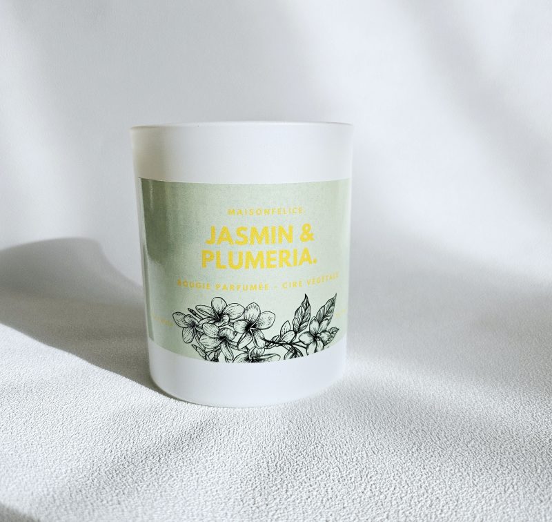 Bougie parfumée rechargeable JASMIN-PLUMERIA