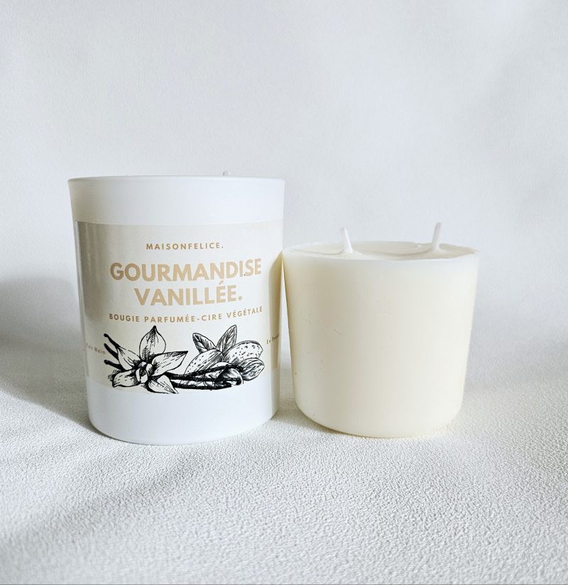 Bougie parfumée rechargeable GOURMANDISE VANILLéE – Image 2